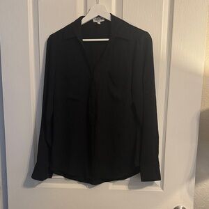 Express Women's Portofino Original Fit Black Button-Down Shirt